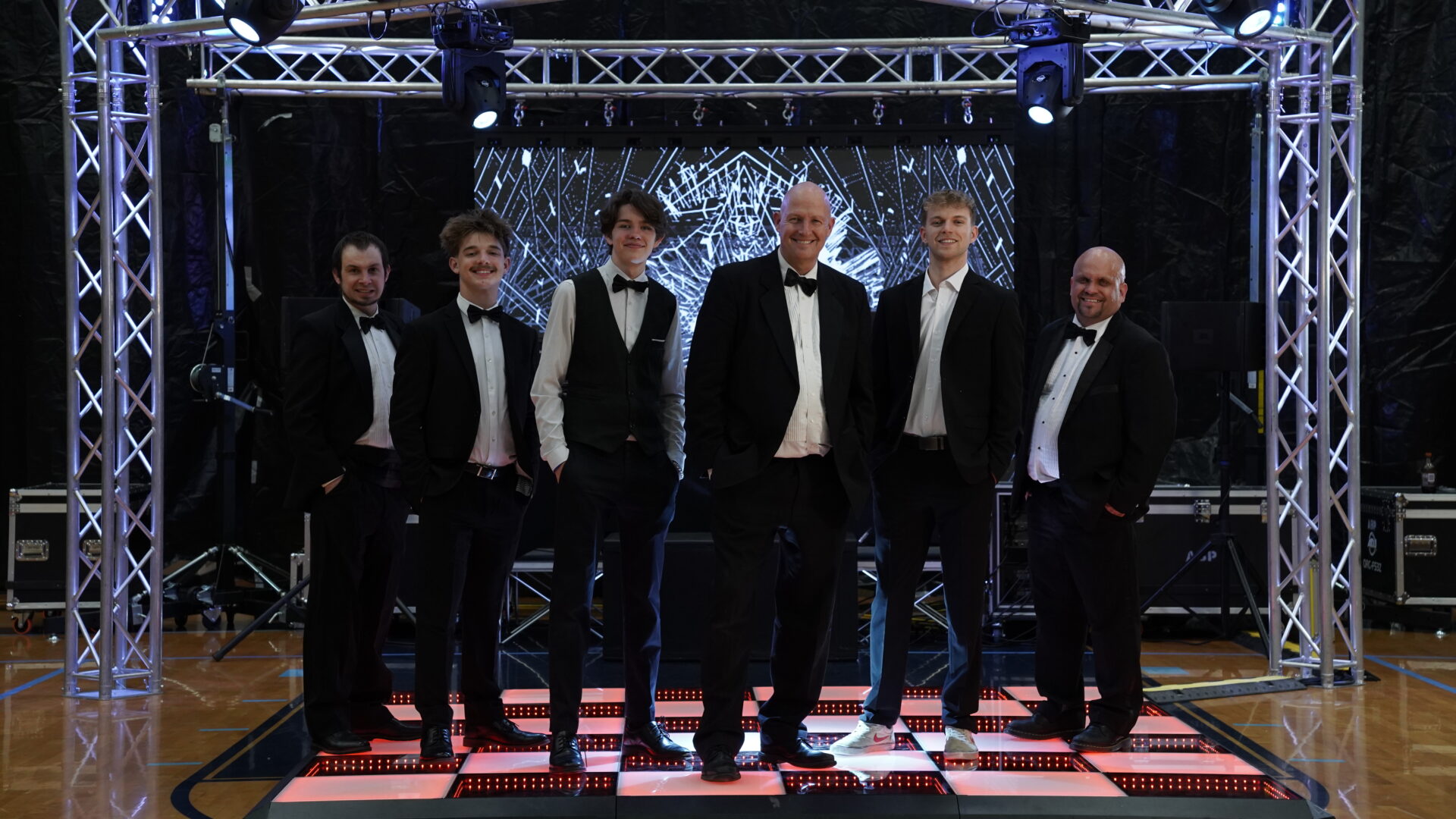 DJs at A&B Productions at an event doing what they do