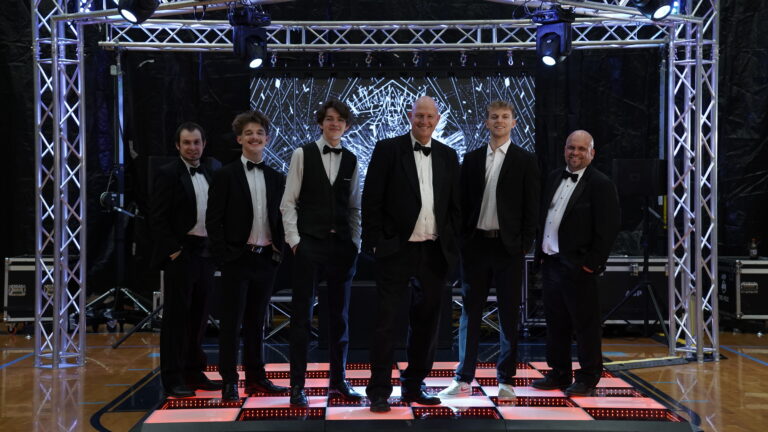 DJs at A&B Productions at an event doing what they do